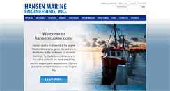 Desktop Screenshot of hansenmarine.com