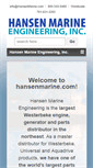 Mobile Screenshot of hansenmarine.com